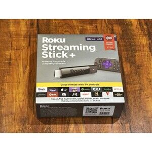 Roku Streaming Stick+ 3810R 4K HDR Voice Remote With TV Controls - New & Sealed!